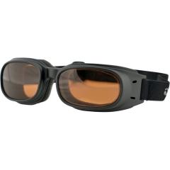 Bobster Piston napszemüveg matt fekete, narancs lencse