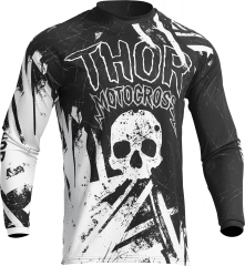Thor Sector Gnar gyerek cross póló fekete-fehér
