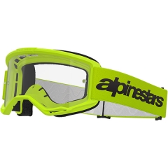 ALPINESTARS Vision 3 Wordmark szemüveg, Off-road, neon-sárga, víztiszta lencsével