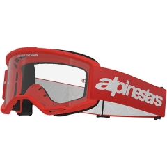 ALPINESTARS Vision 3 Wordmark szemüveg Off-road, piros, víztiszta lencsével