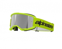ALPINESTARS Vision 3 Wordmark szemüveg, Off-road, neon-sárga, tükrös lencsével