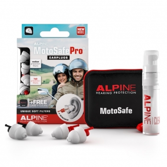 Alpine MotoSafe Pro premium, zajszűrős füldugó motorosoknak
